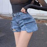 Retro Denim Shorts